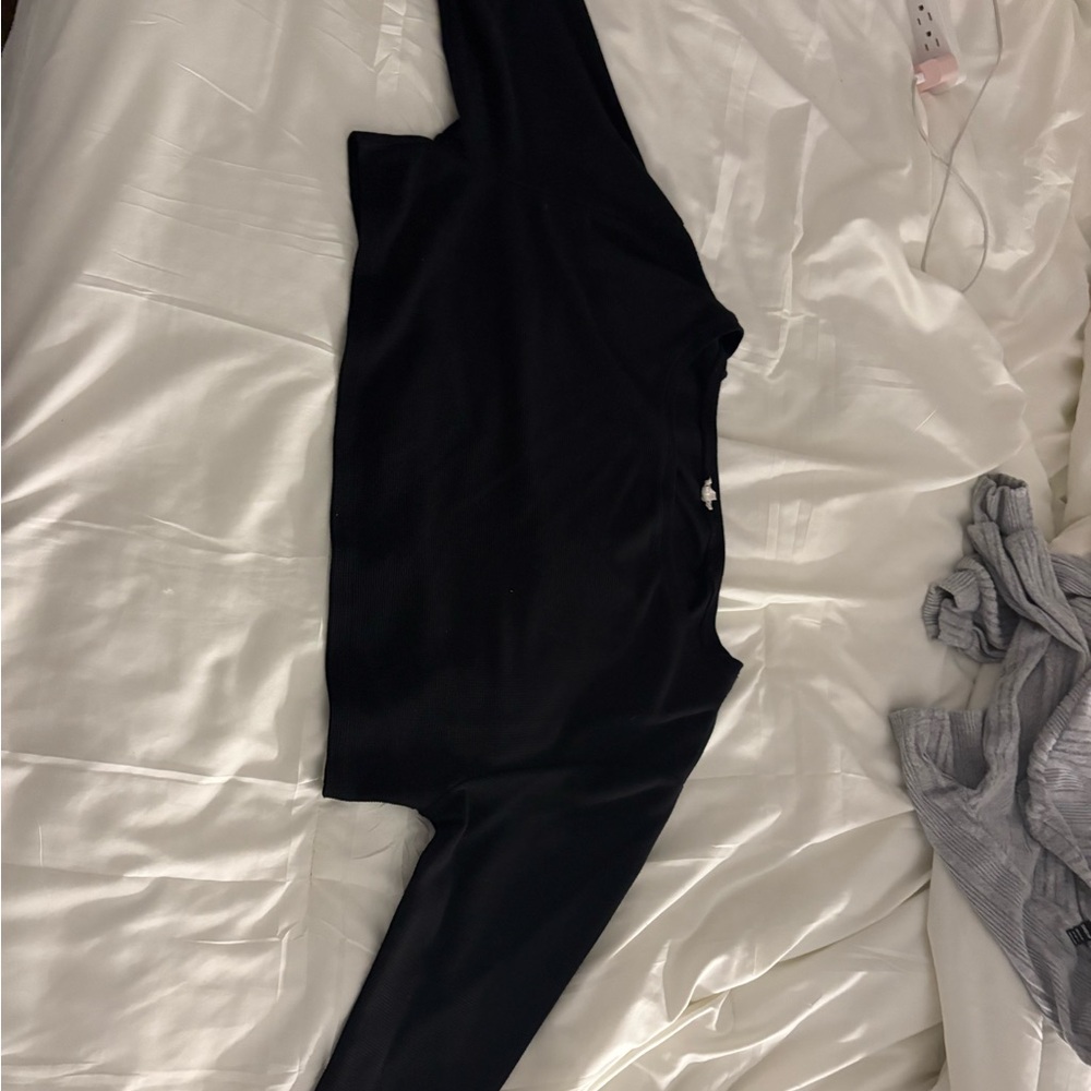 Garage Black Off the Shoulder cover up sweater